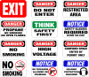 Danger/Safety Signs 14" x 10" Danger,warning,safety,notice,restricted area,no smoking,do not enter,no smoking,high voltage,no firearms
