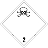 210INT Toxic Gas International Placard Toxic International placards, hazard class 2 placards, dot placards, placards, Toxic placards