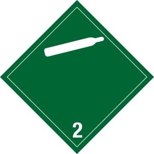 220INT Non Flammable Gas International Placard Placard,Dot Placards,Hazmat,shipping,Non-Flammable Gas 2 International placards, hazard class 2 placards, dot placards, placards