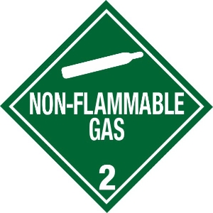 220 Non Flammable Gas Placard Placard,Dot Placards,Hazmat,shipping,Non-Flammable Gas 2 worded placards, hazard class 2 placards, dot placards, placards