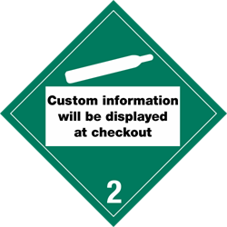 220C Non Flammable Gas Custom Placard,Dot Placards,Hazmat,shipping