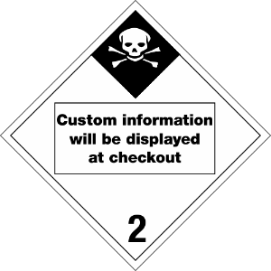 230C Inhalation Hazard 2 Custom Placard,Dot Placards,Hazmat,shipping,Inhalation Hazard 2 custom UN number placards, hazard class 2 placards, dot placards, placards, Inhalation Hazard 2  placards