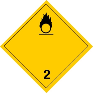 240INT Oxygen International Placard Placard,Dot Placards,Hazmat,shipping,Oxygen 2 international placards, hazard class 2 placards, dot placards, placards