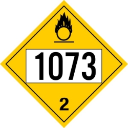 240S Pre Numbered Oxygen Placard,Dot Placards,Hazmat,shipping,Oxygen Class 2 pre numbered placards, hazard class 2 placards, dot placards, placards