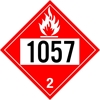 250S Pre Numbered Flammable Gas Placard,Dot Placards,Hazmat,shipping,flammable gas pre numbered placards, hazard class 2 placards, dot placards, placards, flammable gas blank placards