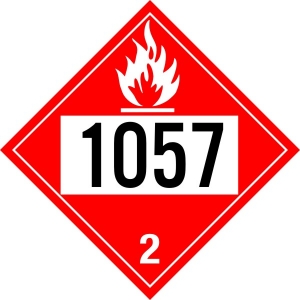 250S Pre Numbered Flammable Gas Placard,Dot Placards,Hazmat,shipping,flammable gas pre numbered placards, hazard class 2 placards, dot placards, placards, flammable gas blank placards