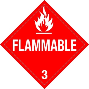 310 Flammable Placard Placard,Dot Placards,Hazmat,shipping,flammable worded placards, hazard class 3 placards, dot placards, placards, flammable placards