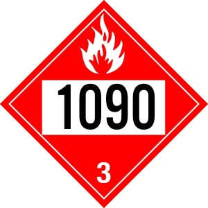 310S Pre Numbered Flammable Placard,Dot Placards,Hazmat,shipping,flammable pre numbered placards, hazard class 3 placards, dot placards, placards, flammable blank placards