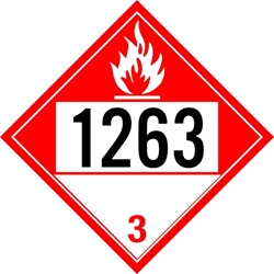 320S Pre Numbered Combustible Placard,Dot Placards,Hazmat,shipping,Combustible international placards, hazard class 3 placards, dot placards, placards,Combustible Blank Panel