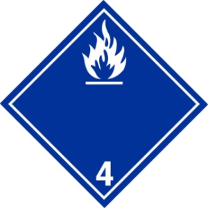 430INT Dangerous When Wet International Placard Placard,Dot Placards,Hazmat,shipping,Dangerous When Wet International placards, hazard class 4 placards, dot placards, placards, Dangerous When Wet Blank Panel