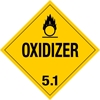 510 Oxidizer Placard Placard,Dot Placards,Hazmat,shipping,Oxidizer 5 worded placards, hazard class 5 placards, dot placards, placards