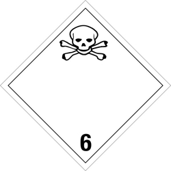 620INT Toxic/Poison International Placard Placard,Dot Placards,Hazmat,shipping, Toxic/Poison 6 international placards, hazard class 6 placards, dot placards, placards, Inhalation  Toxic/Poison 6 