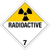 710 Radioactive Placard Placard,Dot Placards,Hazmat,shipping,Radioactive 7 worded placards, hazard class 7 placards, dot placards, placards