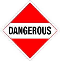 910 Placard Placard,Dot Placards,Hazmat,shipping,dangerous placard