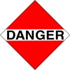 910INT Danger International Placard Placard,Dot Placards,Hazmat,shipping,international dangerous placard, danger, international