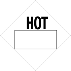 920BL Hot Blank Placard Placard,Dot Placards,Hazmat,shipping, Hot Blank Panel placards, hazard class 9 placards, dot placards, placards, Inhalation Hot Blank Panel