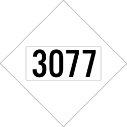 940S Pre Numbered Miscellaneous Placard,Dot Placards,Hazmat,shipping,Miscellaneous Class 9 Placard pre number, hazard class 9 placards, dot placards, placards