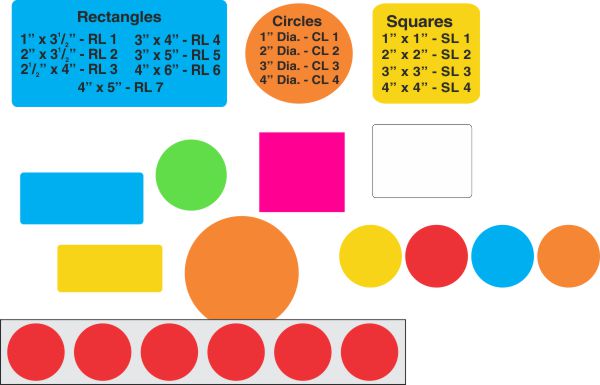 Custom Color Coded Labels
