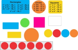 Imprinted Color Labels imprinted color labels, custom printed color decals, inventory tracking stickers, quality control text labels, warehouse routing stickers, 4mil vinyl printed labels, high tack color labels, 5s text markings, bulk industrial text labels, pros choice printing