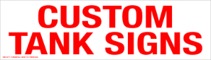 Custom Tank/Truck Markings Vinyl 21" x 6"