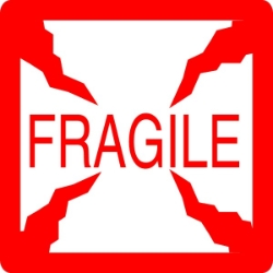 ML280 - Fragile fragile labels, pallet labels, hi visibility labels