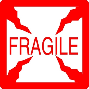 ML280 - Fragile fragile labels, pallet labels, hi visibility labels