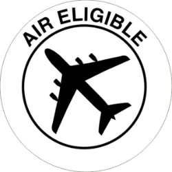 IATA203 Air Eligible Labels iata203 air eligible labels, iata shipping decals, air cargo compliance labels, dangerous goods air labels, 4mil permanent vinyl labels, high tack shipping stickers, air freight marking decals, hazardous materials air transport labels, pros choice printing iata