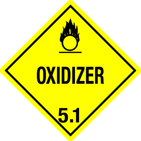 Oxidizer 4x4 Labels