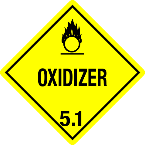 Oxidizer 4x4 Label