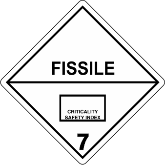 Fissile - 740 lp740 label, lp740 sign, industrial compliance decal lp740, heavy duty 4mil vinyl labels, high tack adhesive machinery decals, commercial equipment markings, safety warning stickers, pros choice printing lp740