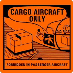 Cargo Aircraft Only (CAO)  ML240 ml240 label, ml240 sign, industrial compliance decal ml240, heavy duty 4mil vinyl labels, high tack adhesive markings, industrial equipment decals, safety warning decals, pros choice printing ml240