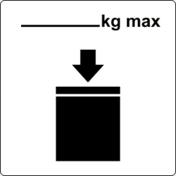 ML295 Stackable IBC ml295 labels, stackable ibc decals, intermediate bulk container stacking stickers, warehouse material handling graphics, approved stacking limit markers, 4mil vinyl tote stickers, high tack logistics decals, chemical storage facility markings, pros choice printing