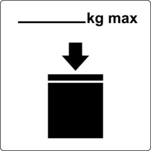 ML295 Stackable IBC ml295 labels, stackable ibc decals, intermediate bulk container stacking stickers, warehouse material handling graphics, approved stacking limit markers, 4mil vinyl tote stickers, high tack logistics decals, chemical storage facility markings, pros choice printing