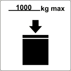 ML295C Custom Stackable IBC ml295c labels, custom stackable ibc decals, personalized intermediate bulk container stickers, custom warehouse handling labels, customized tote stacking limit markers, 4mil vinyl compliance decals, high tack industrial safety graphics, logistics management stickers, pros choice printing