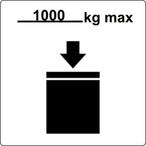 ML295C Custom Stackable IBC ml295c labels, custom stackable ibc decals, personalized intermediate bulk container stickers, custom warehouse handling labels, customized tote stacking limit markers, 4mil vinyl compliance decals, high tack industrial safety graphics, logistics management stickers, pros choice printing