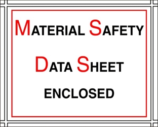 MSDS Enclosed Pouch 