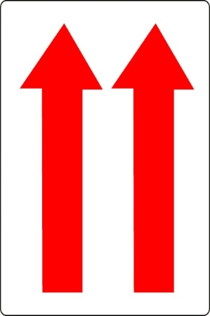 Up Arrows - PL602 International Pictorial Up Arrow Label