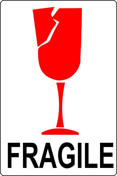 Fragile - PL403 International Pictorial Fragile Label