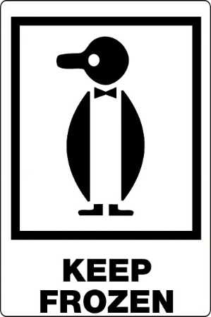 Keep Frozen - PL606 International Pictorial Keep Frozen Label
