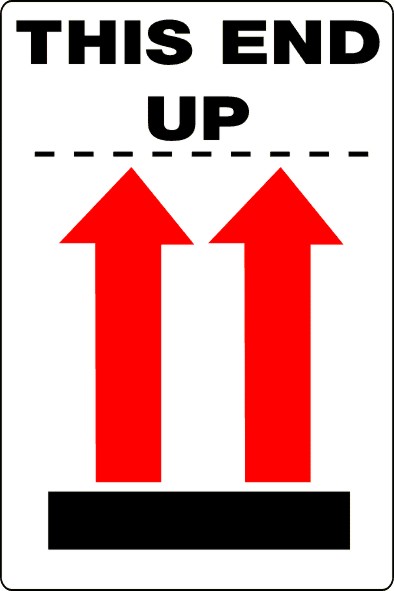 This End Up - PL611 International Pictorial This End Up Label