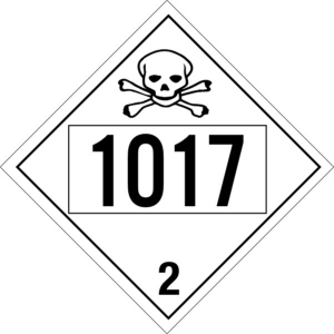 210S Pre Numbered Toxic Gas Toxic per numbered placards, hazard class 2 placards, dot placards, placards, Toxic placards