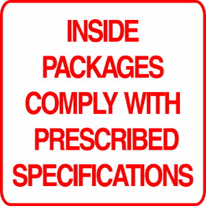 Prescribed Specifications Prescribed Specifications labels