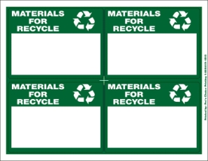 Recycle Laser Sheets Hazardous Sheeted Laser, waste labels, universal, non rcra, non regulated, laser sheets, recycle