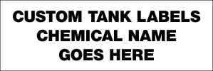 Custom Bulk Tank Labels 7.5" x 2.5" Custom Vinyl Tank Labels," "7.5 x 2.5 Industrial Decals,High-tactile adhesive labels,IMDG 5.2.2.2 compliant decals,Custom chemical tank markings,IMO sea water immersion tested labels,OSHA compliant custom labels.