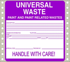 WL700 waste labels, hazardous waste, non regulated waste, universal waste, drum labels, hazardous labels, waste, D.O.T., cfr49