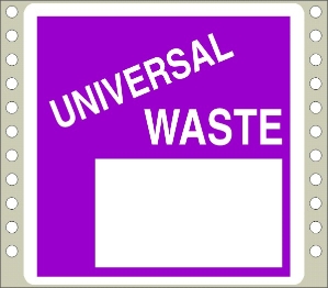 WL715 waste labels, hazardous waste, non regulated waste, universal waste, drum labels, hazardous labels, waste, D.O.T., cfr49