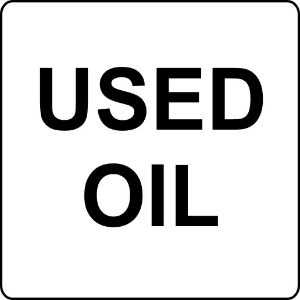 WL820 Used Oil Used antifreeze, hazardous waste, non regulated waste, universal waste, drum labels, hazardous labels, waste, D.O.T., cfr49