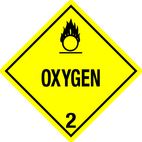 Oxygen - 240 lp240 label, lp240 sign, industrial compliance decal lp240, heavy duty 4mil vinyl labels, high tack adhesive machinery decals, commercial equipment markings, safety warning stickers, pros choice printing lp240