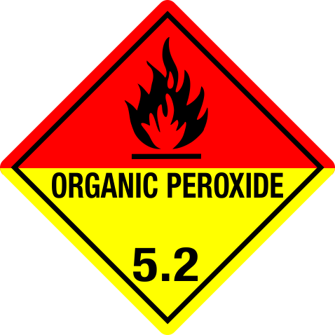 Organic Peroxide - 520 Order the LP520 industrial compliance label online. Engineered from heavy-duty 4mil permanent vinyl with aggressive high-tack adhesive for commercial equipment.
