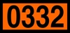 Orange Panel Pre-numbered 
